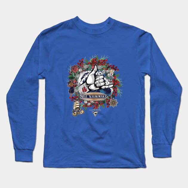 Mele Kalikimaka-(Merry Christmas) Long Sleeve T-Shirt by i4ni Studio